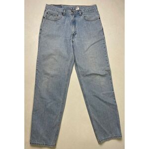 VINTAGE Levi's 550 Denim Jeans Men Size 32 X 31 Light Blue Tag Size 34 X 32